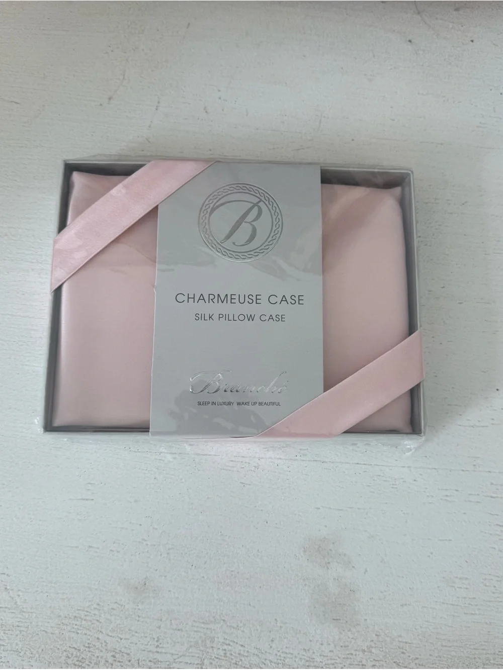 Branche Beauty Charmeuse Silk Queen/Standard Pillow Case - Blush -NWT